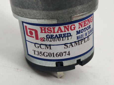 HSIANG NENG T35G016074 DC Motor Gearbox
