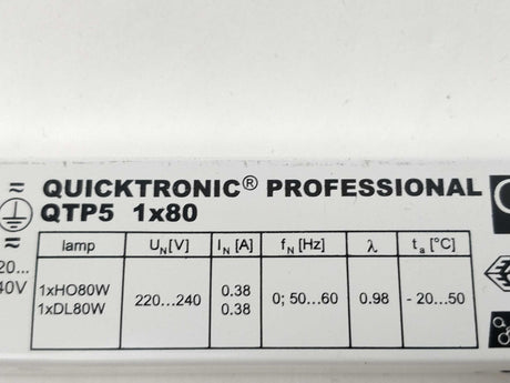 Osram QTP5 1x80 Quicktronic Professional Ballast