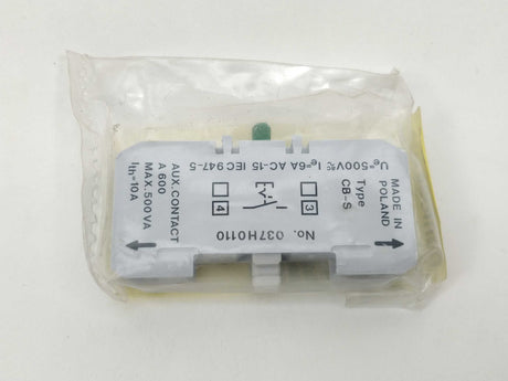 Danfoss 037H0110 CB-S Aux. Contact. 5Pcs