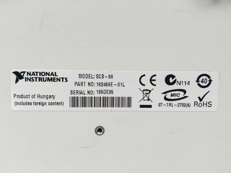 National Instruments 182469E-01L SCB-68 Connector Block