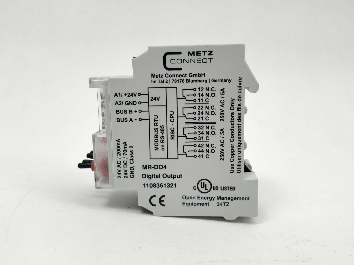 Metz Connect MR-DO4 Metz Connect MR-DO4 1108361321 Modbus RTU Digital output