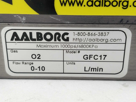 Aalborg GFC17 Flow Meter 0-10 L/min