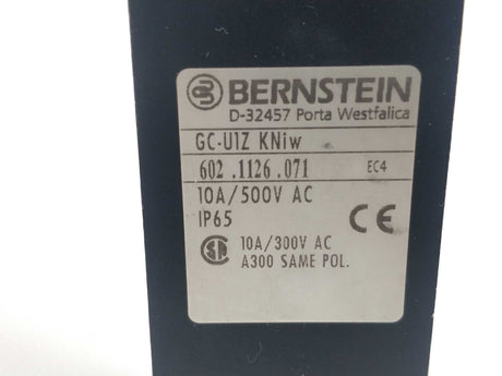 Bernstein 602.1126.071 GC-U1Z KNiw Limit Switch