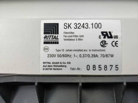Rittal SK3243.100 Fan-and-Filter Unit