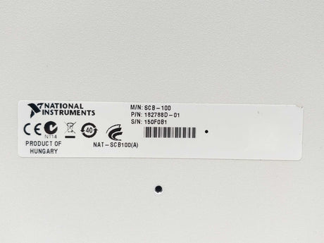 National Instruments 182788D-01 SCB-100