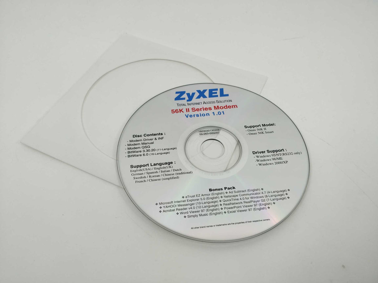 Zyxel Omni 56K II Data/Fax/Voice modem