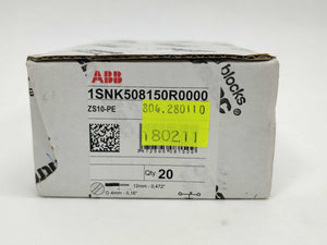 ABB 1SNK508150R0000 ZS10-PE. 20 Pcs