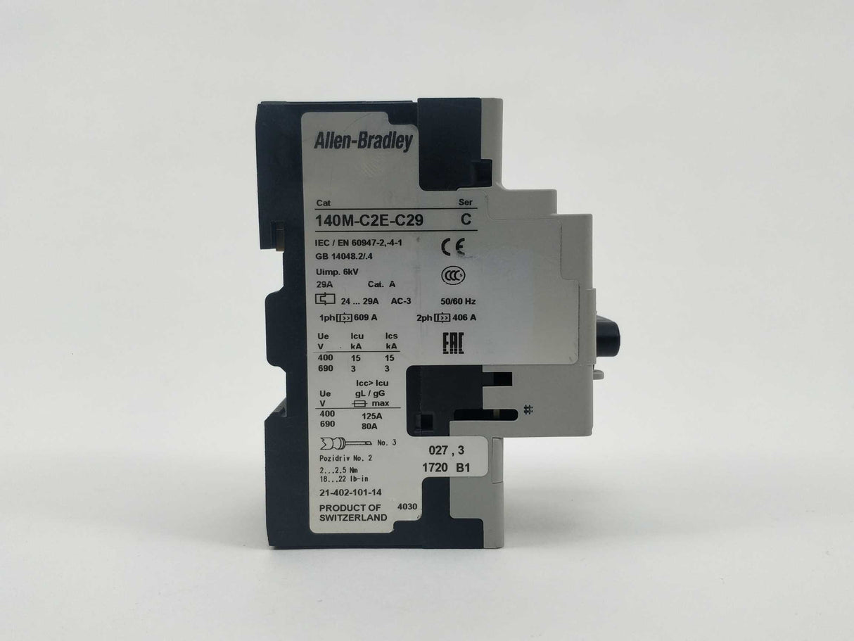 AB 140M-C2E-C29 Ser. C Motor Protection Circuit-Breaker