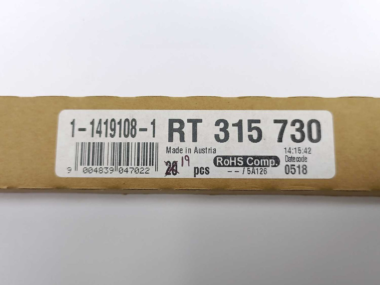 RoHS 1-1419108-1 RT 315 730, 19 Pcs.