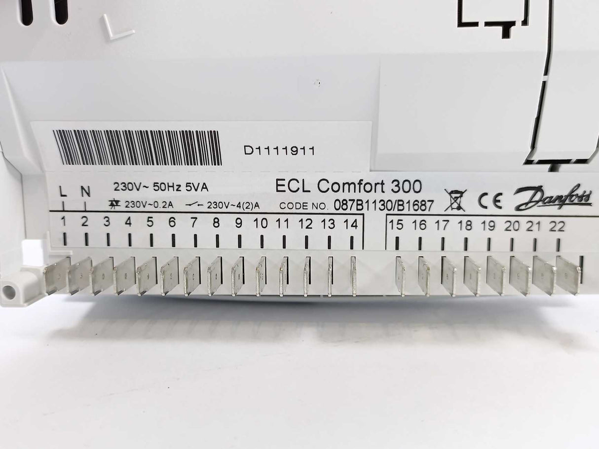 Danfoss 087B1130/B1687 ECL Comfort 300, 230V/50Hz/5VA
