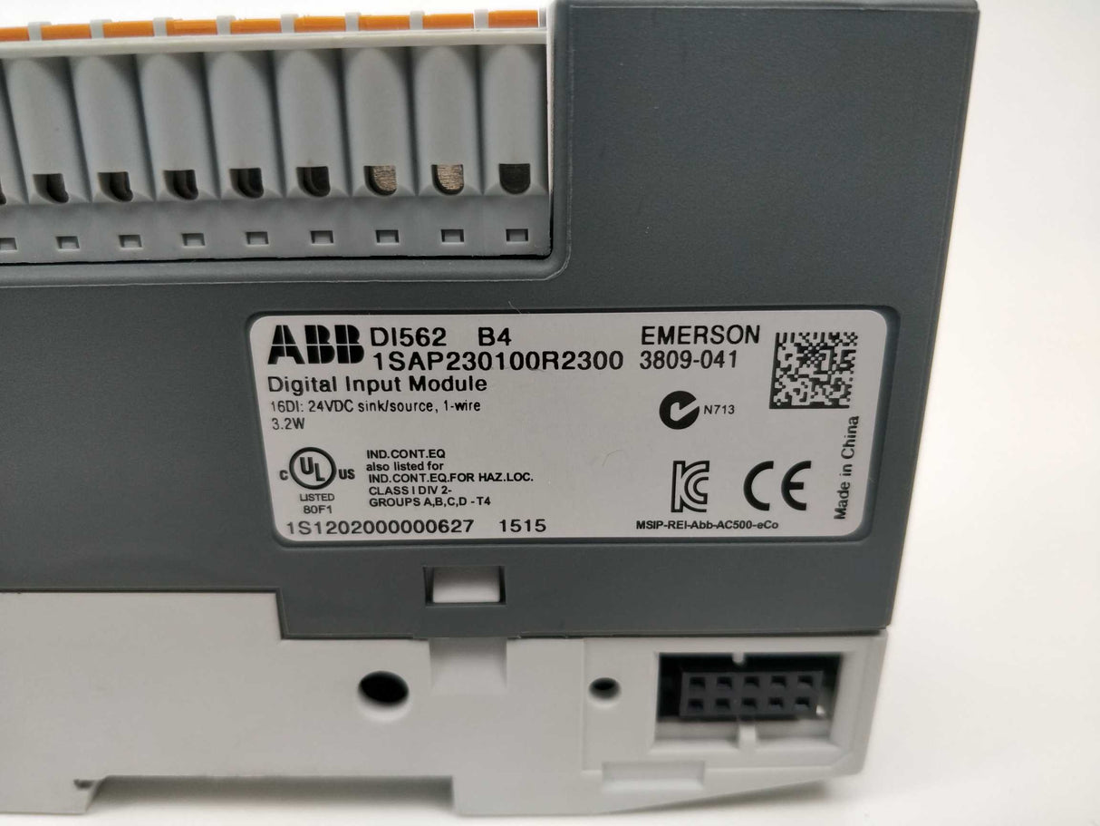 ABB DI562 1SAP230100R2300 DI562 Emerson digital input module