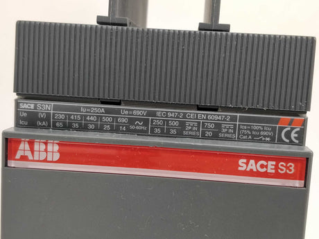 ABB SACE S3N Circuit Breaker Ith 175A÷250A Im 2500A