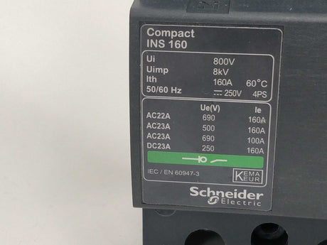 Schneider Electric 28913AD Compact INS160, switch disconnector