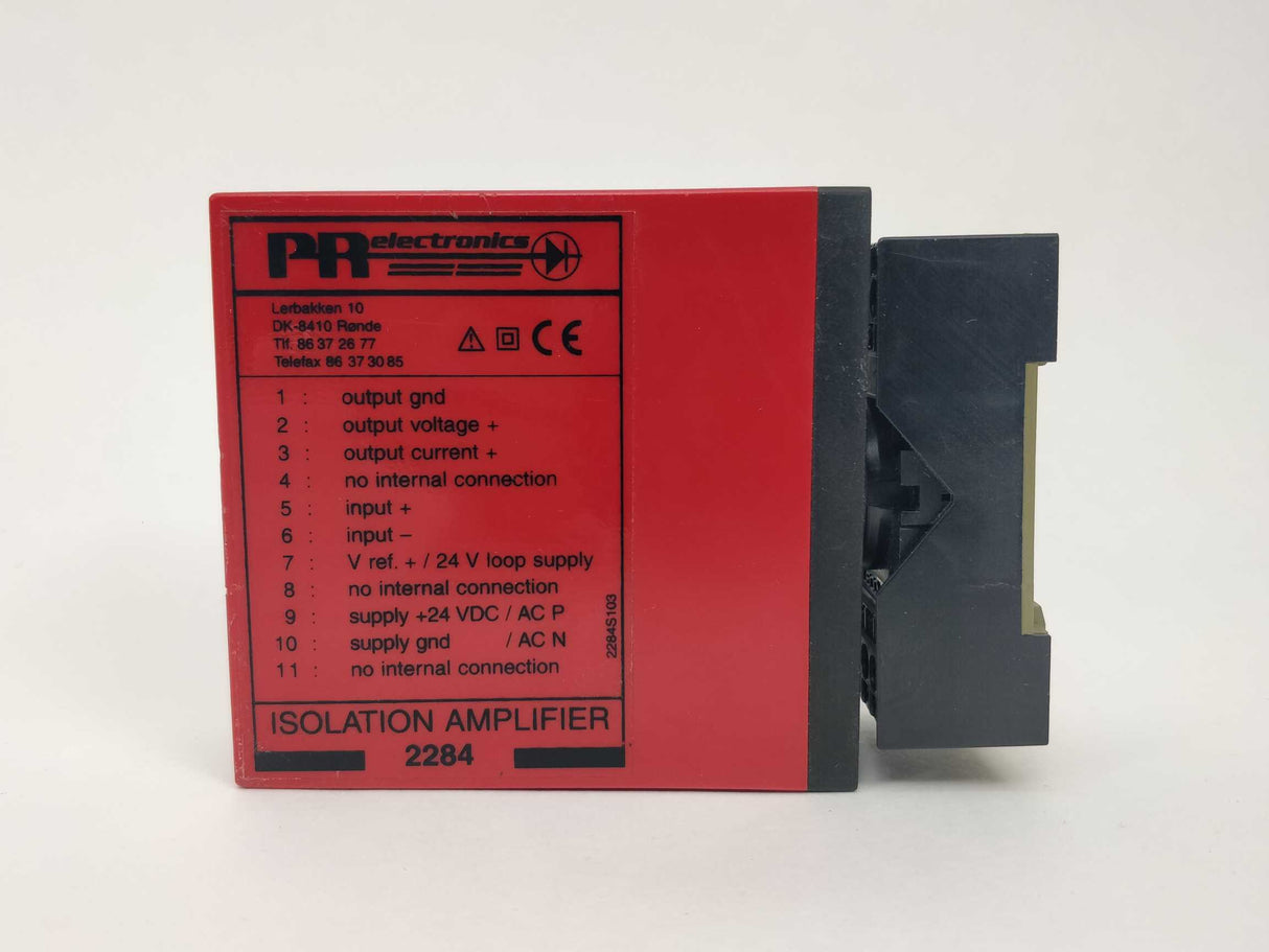 PR Electronics 2284 B2D1 Isolation Amplifier with E92191 LR 38486