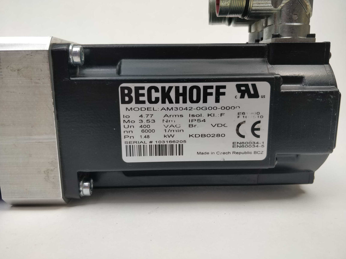 Beckhoff AM3042-0G00-0000 Servo Motor with AG2200-LP 090-M02-15-111-000