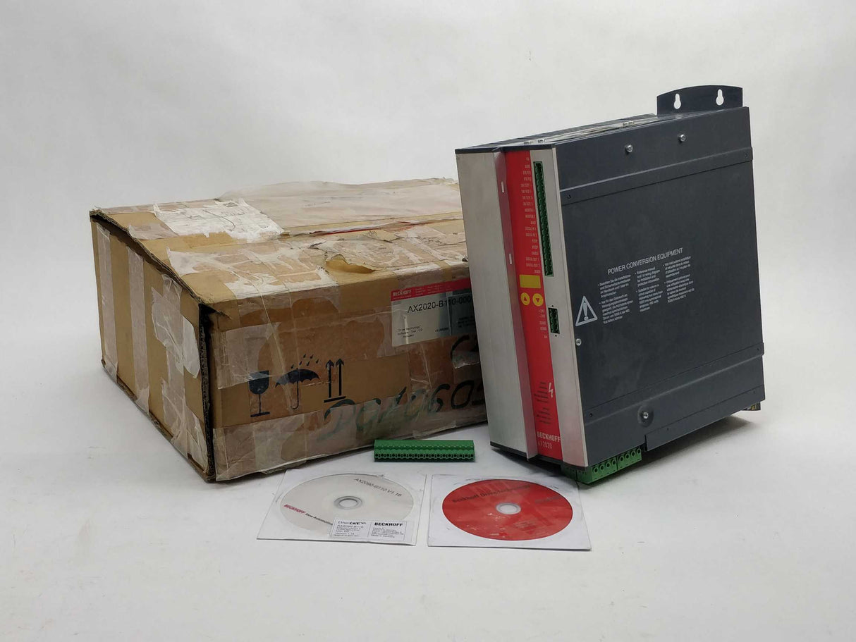 Beckhoff AX2020-B110-0000 AX2020 Servo Drive 20A & CDs