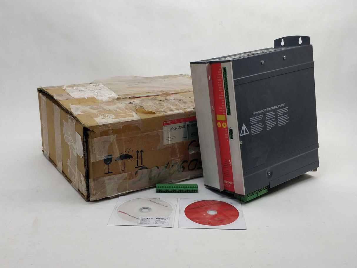 Beckhoff AX2020-B110-0000 AX2020 Servo Drive 20A & CDs