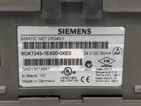 Siemens 6GK7243-1EX00-0XE0 Communications processor CP 243-1