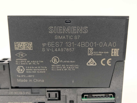 Siemens 6ES7131-4BD01-0AA0 Digital Input Module with 6ES7193-4CA30-0AA0