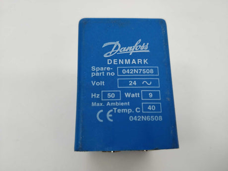 Danfoss 042N7508 Coil for solenoid valve 24VDC 50Hz 9W