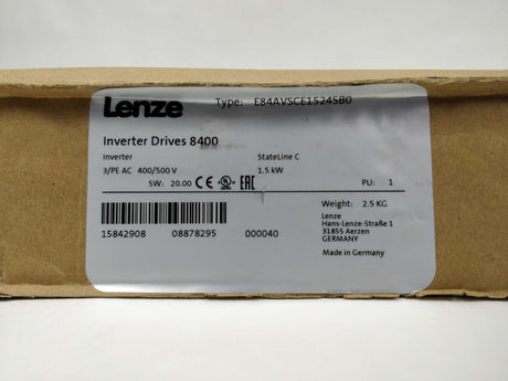 LENZE E84AVSCE1524SB0 Inverter drives 8400