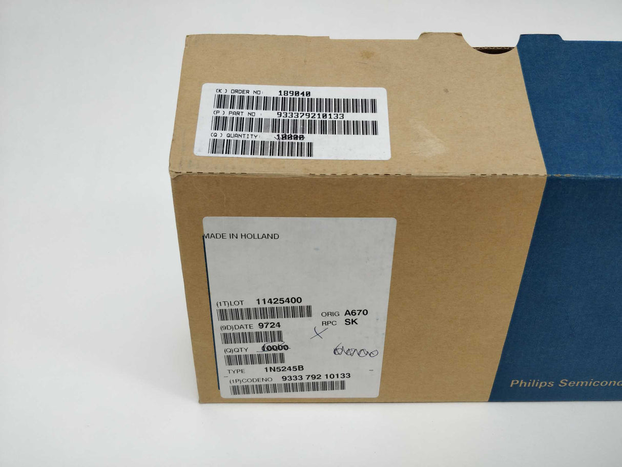 Philips Semiconductors 1N5245B 933379210133 Diode, Type: 1N5245B