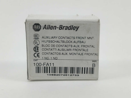 AB 100-FA11 Auxilairy Contacts Front MNT. Ser. B