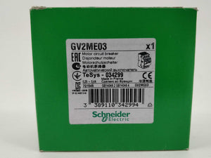 Schneider Electric GV2ME03 Motor circuit breaker.  0.25-0.40A