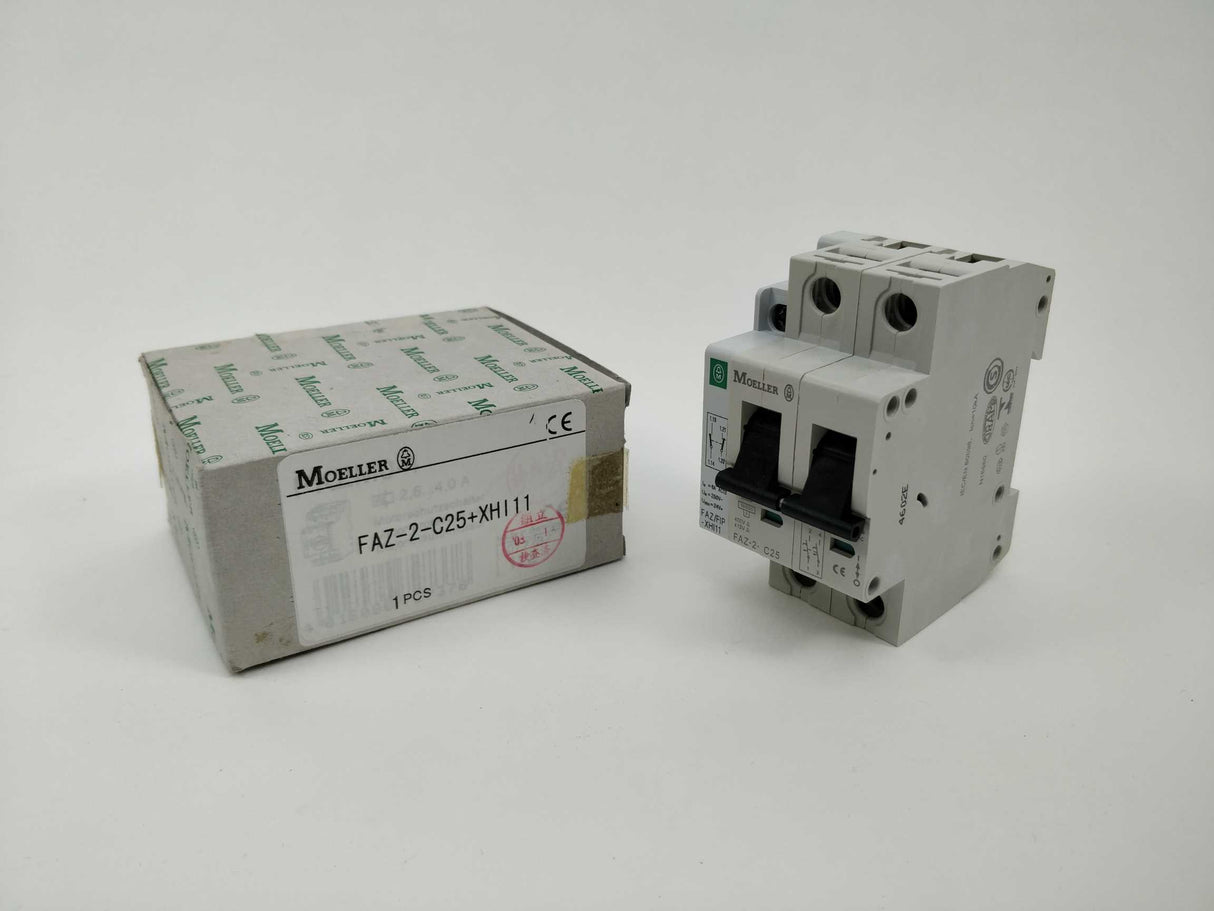 MOELLER FAZ-2-C25 with FAZ/FIP-XHI11 Circuit Breaker
