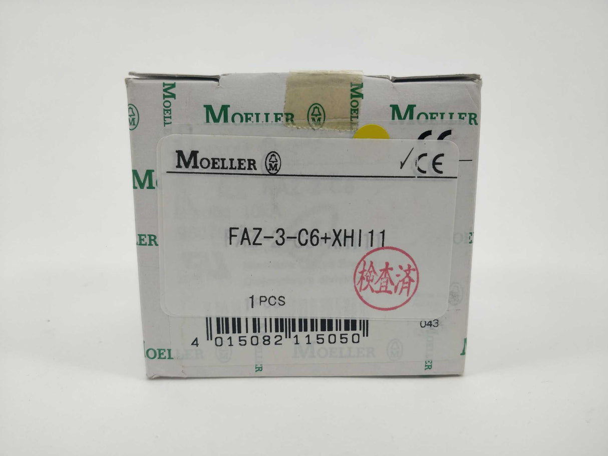 MOELLER FAZ-3-C6 with FAZ/FIP-XHI11 Miniature Circuit Breaker