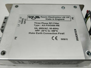 Rasmi AX-FIM3005-RE Three Phase RFI Filter