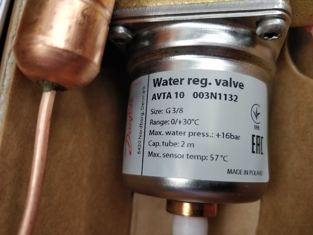 Danfoss 003N1132 Thermo. operated water valve