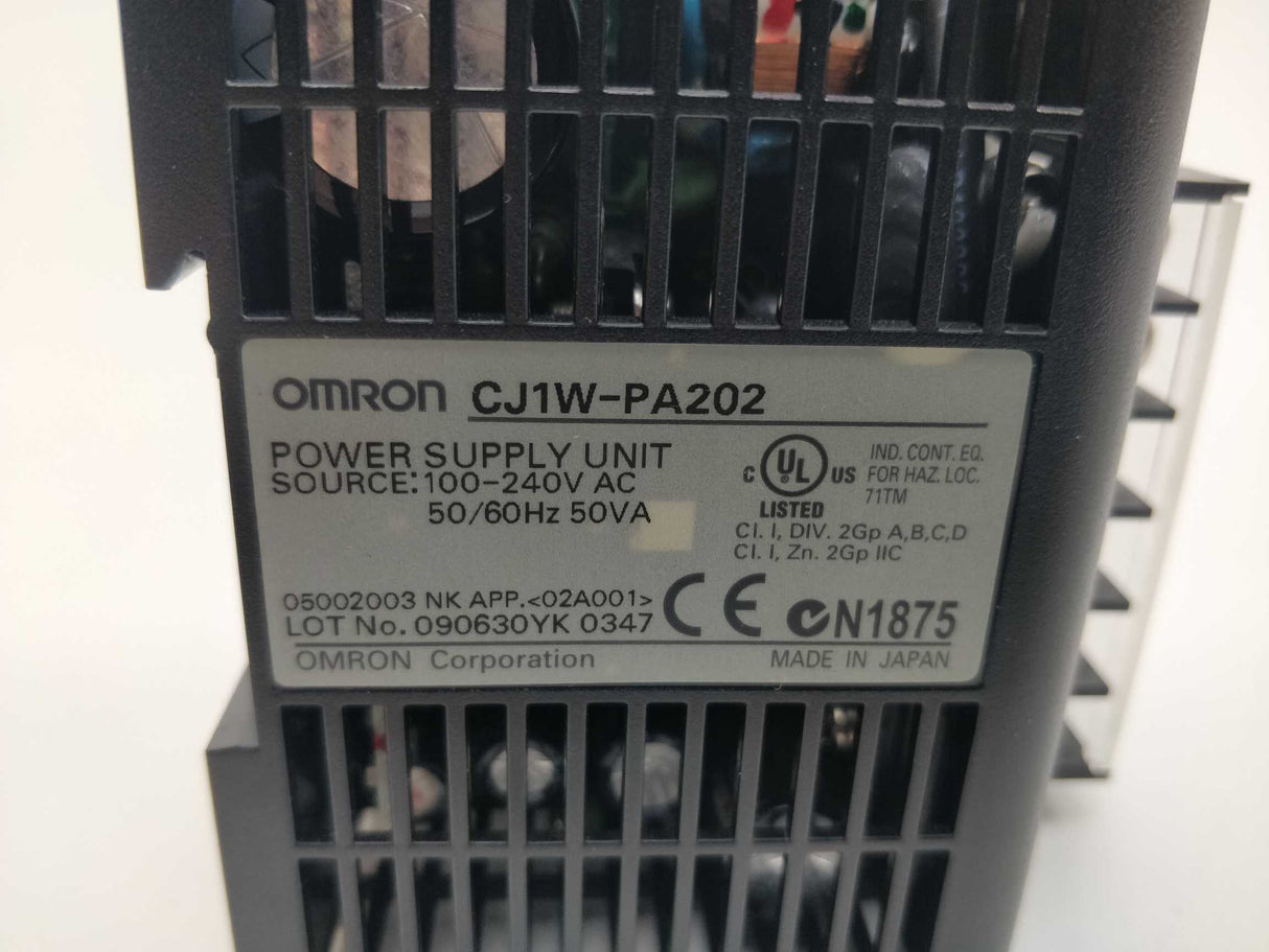 OMRON CJ1W-PA202 Power Supply Unit