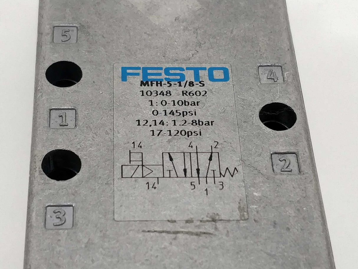 Festo 10348 MFH-5-1/8-S Solenoid Valve