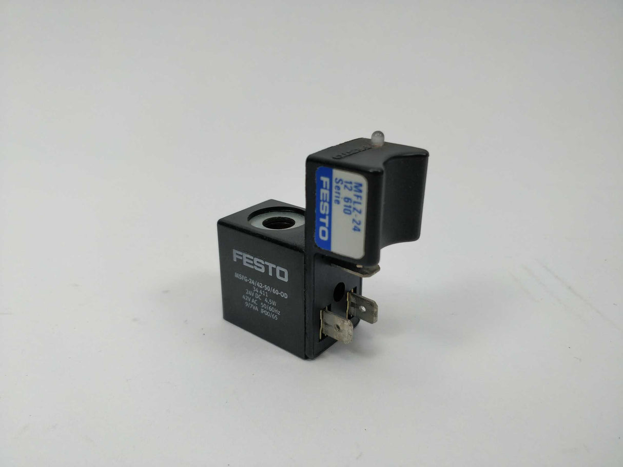Festo 34411 Selenoid coil with MFLZ-24 indicating insert