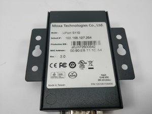 Moxa NPort 5110 Serial device server  NPort 5110 Serial device server. 1201051100400