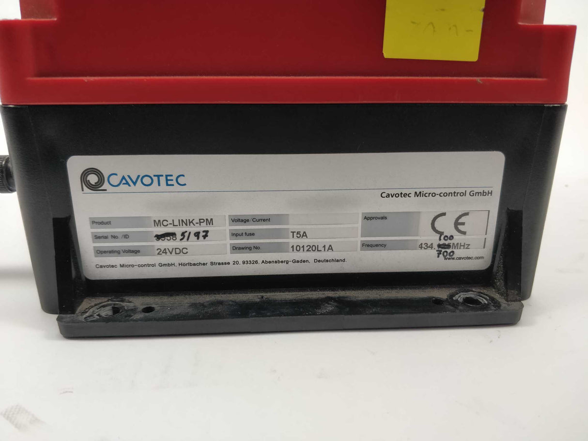 Cavotec MC-3-6 Terminal Remote Control. With MC-LINK-PM. Sold as spare parts.