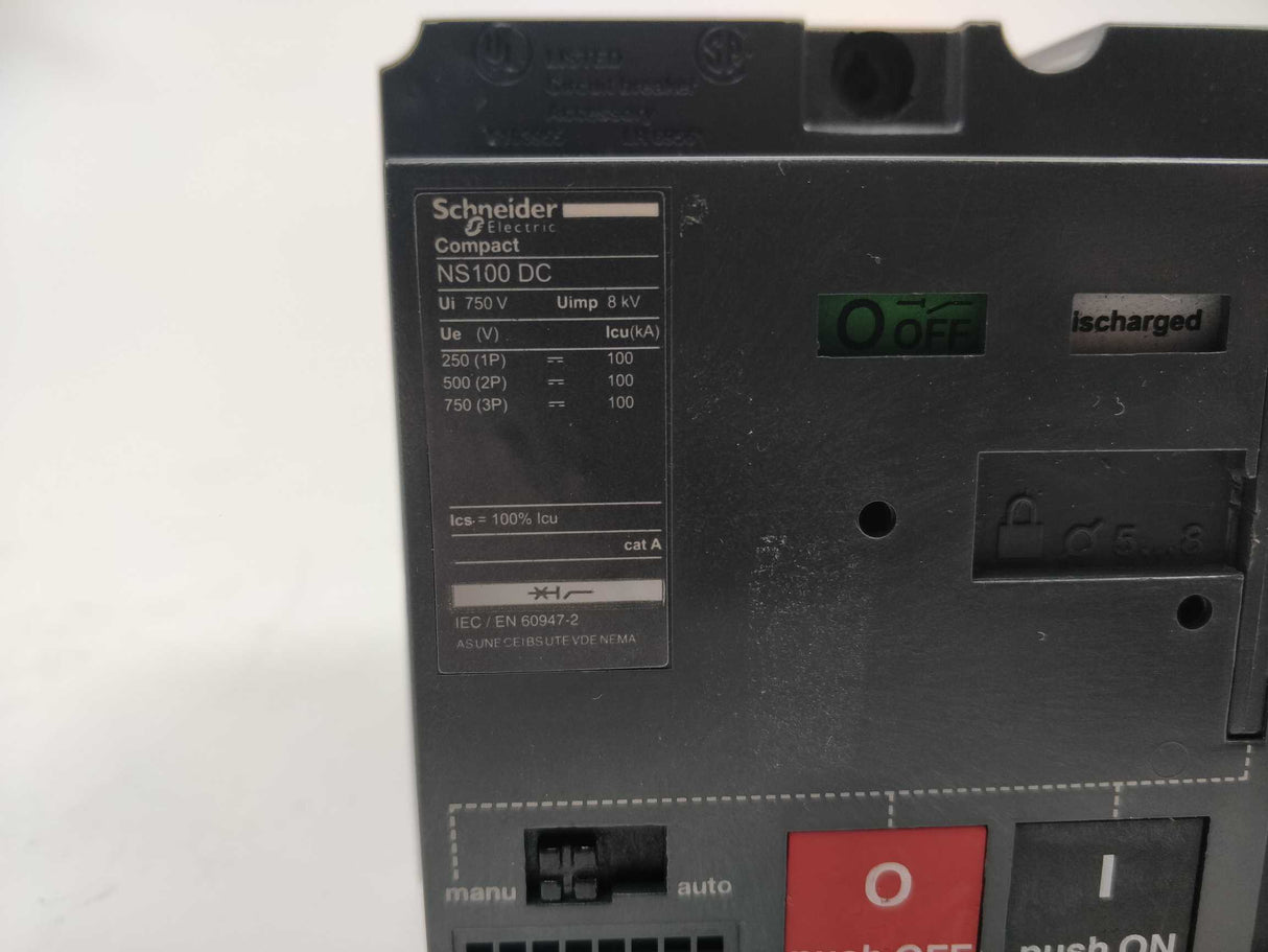 Schneider Electric NS100 DC Circuit Breaker MT 100/160