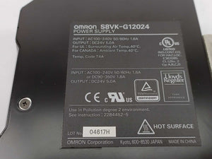 OMRON S8VK-G12024 Power Supply 24V 5A