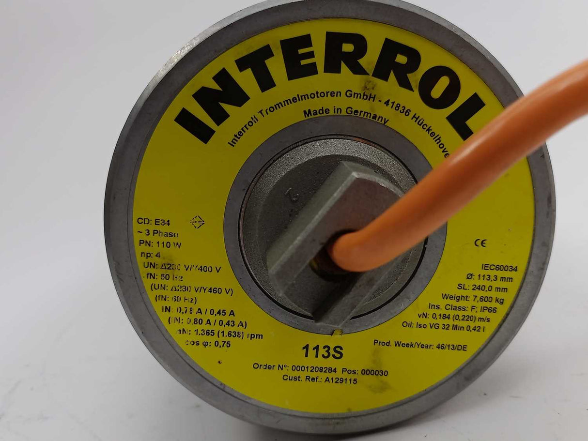 Interroll 113S Ø 113,3mm SL 240mm