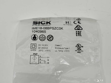 SICK 1040965 IME18-08BPSZC0 KInductive Sensor