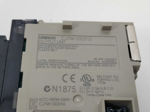 OMRON CJ1W-OD212 Output Unit with OD-507-18P