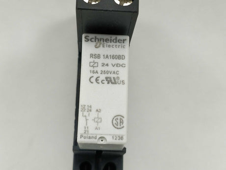 Schneider Electric RSB 1A160BD 1-Pole Switch Power Relay, With RSZE 1S48M