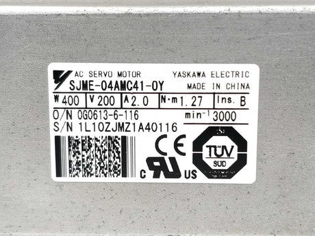 YASKAWA ELECTRIC SJME-04AMC41-OY AC Servo Motor
