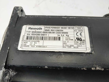 Rexroth R911298354 MSK050C-0600-NN-M1-UG0-NNNN