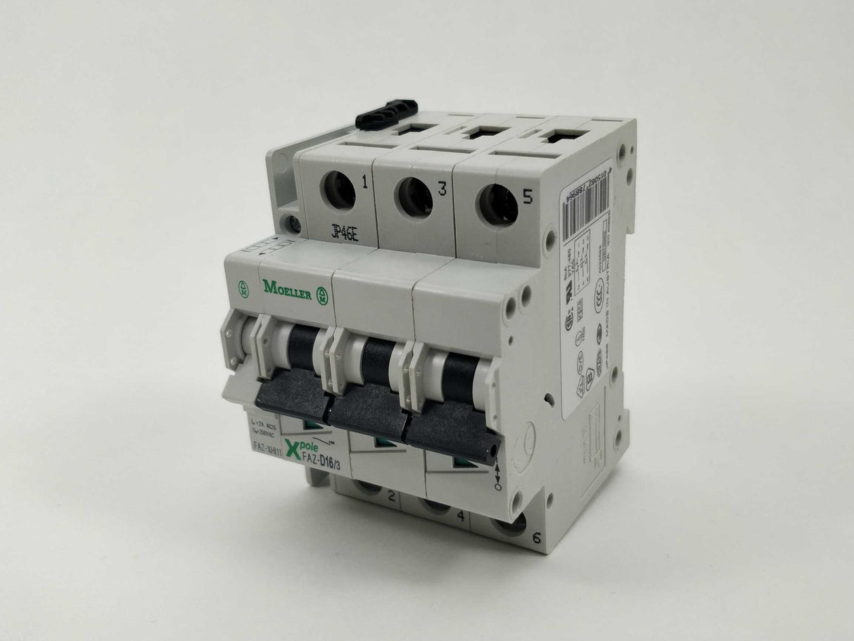 MOELLER FAZ-D16/3 Circuit breaker with XHI11 Auxiliary contact