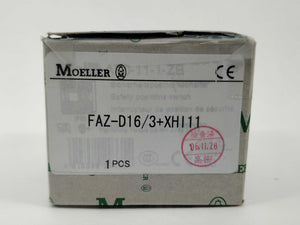 MOELLER FAZ-D16/3 Circuit breaker with XHI11 Auxiliary contact