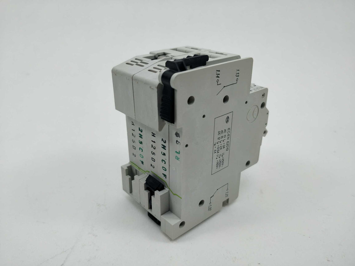 MOELLER FAZ-2-D25 Circuit Breaker with FAZ-XHI11 Auxiliary contact