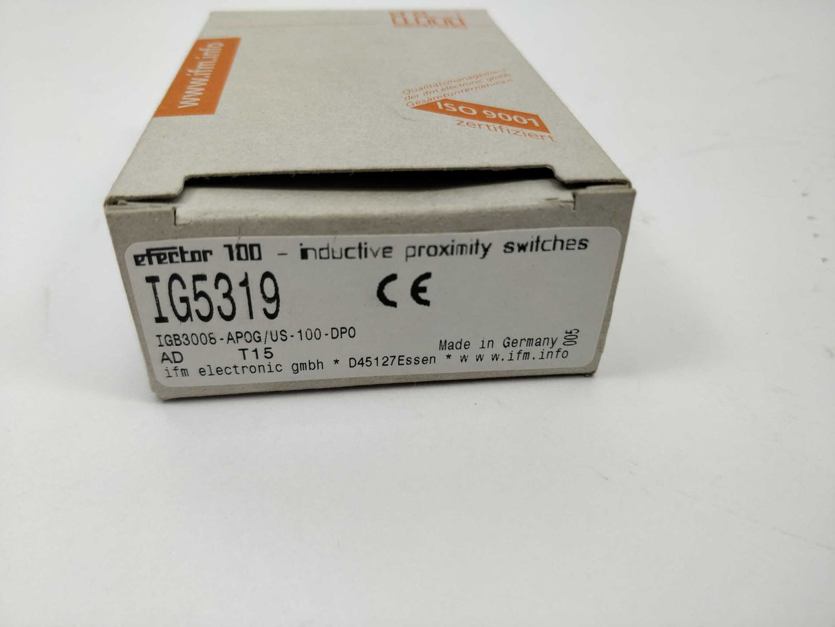 Ifm Electronic IG5319 Inductive Proximity Switch IGB3008-AP0G/US-100-DP0