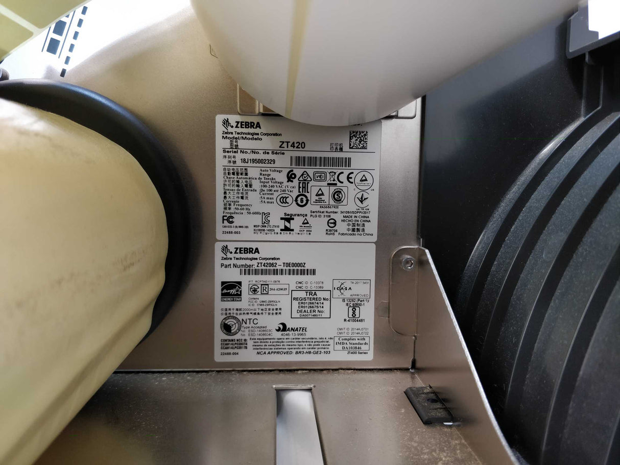 Zebra ZT42062-T0E0000Z ZT420 Industrial label printer